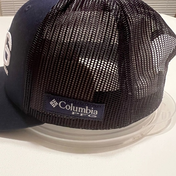 NWT Columbia PFG Snapback Blue/Black Trucker Hat OS (D1) - Picture 3 of 6